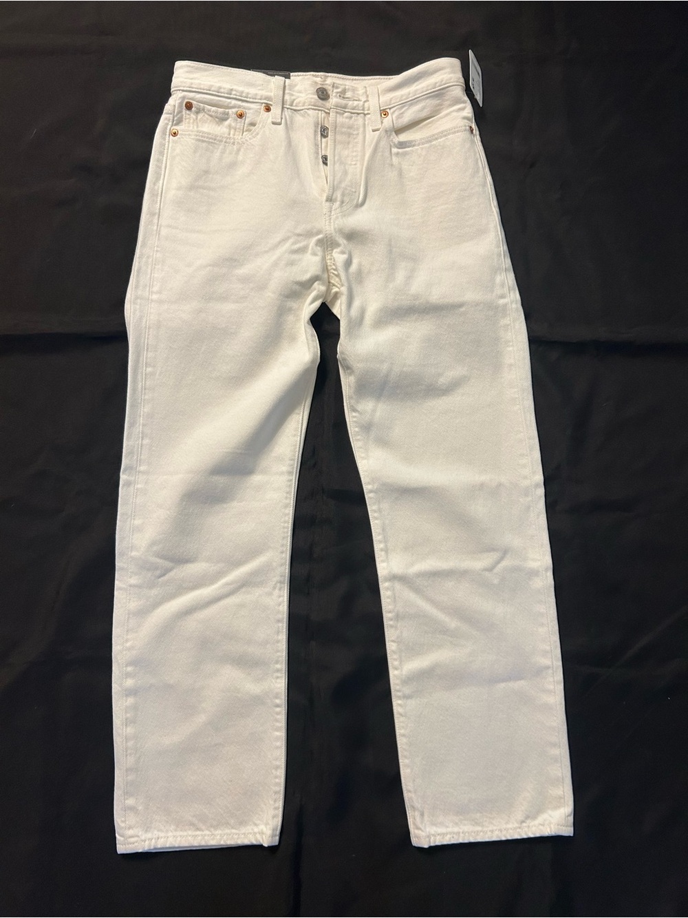 Levi's Women's White Straight-Leg Jeans